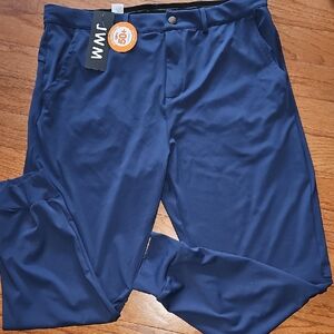 NWT MENS JMW (JIM LEAGUE) STRETCH TRAVEL/GOLF JOGGERS NAVY sz XXL